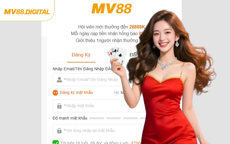 Hướng dẫn đăng ký MV88 chi tiết cho hội viên mới